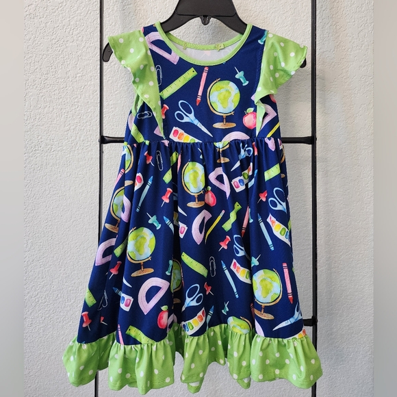 Millie Loves Lily Back to School Dress Girls Size 6 - Picture 1 of 5